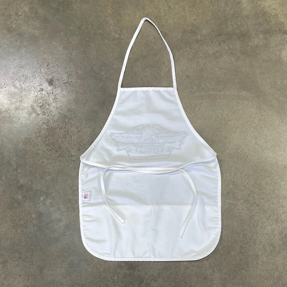 VTG Harley Davidson Motorcycle BBQ Cooking Kitchen Grilling Tie Back Apron